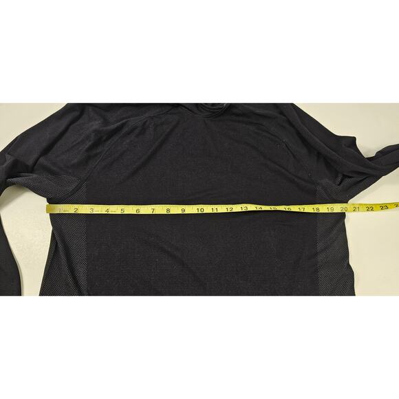Fabletics large L black performance lightweight hooded pullover active running - Picture 6 of 7